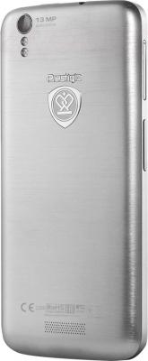 Смартфон Prestigio MultiPhone 5508 Duo (металлик) - задняя панель