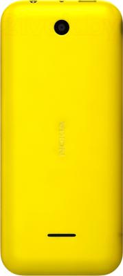 Мобильный телефон Nokia 225 Dual (желтый) - вид сзади