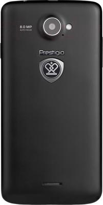 Смартфон Prestigio MultiPhone 8500 Duo (черный) - задняя панель