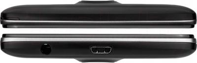Смартфон Prestigio MultiPhone 8500 Duo (черный) - верхняя и нижняя панели