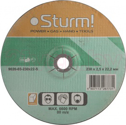 Отрезной диск Sturm! 9020-03-230x22-S - общий вид