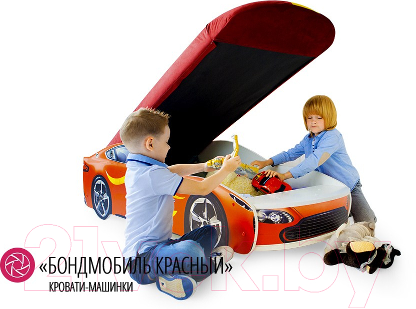 Стилизованная кровать детская Бельмарко Бондмобиль / 555