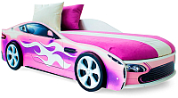Стилизованная кровать детская Бельмарко Бондмобиль / 558 (розовый) - 