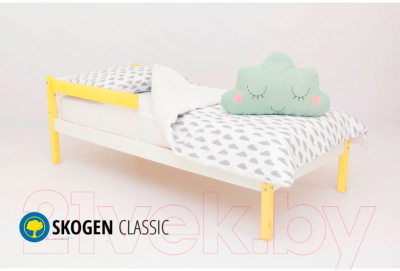 Односпальная кровать детская Бельмарко Skogen classic / 583 (бежевый/белый)