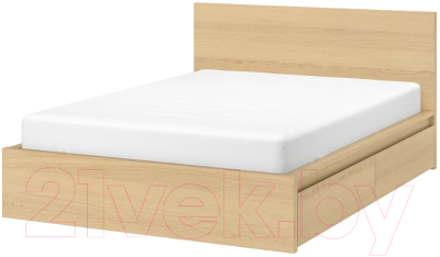 Двуспальная кровать Ikea Мальм 692.109.63