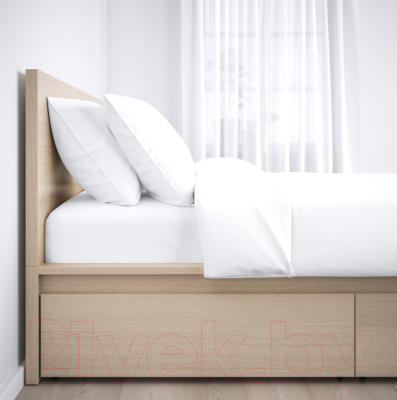 Двуспальная кровать Ikea Мальм 692.109.63