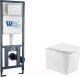 Унитаз подвесной с инсталляцией WeltWasser Marberg 410 + Nesenbach 004 GL-WT + Mar 410 RD-WT - 