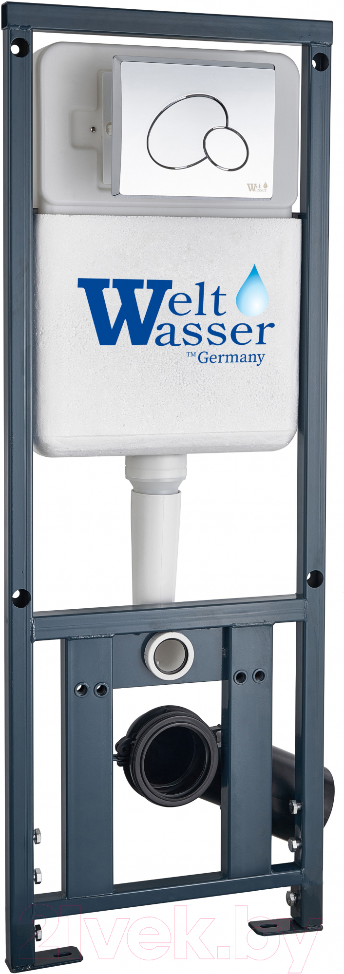 Унитаз подвесной с инсталляцией WeltWasser Marberg 410 + Salzbach 041 MT-GR + Mar 410 RD-CR