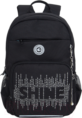 Школьный рюкзак Grizzly RG-464-3 (черный/серебристый)
