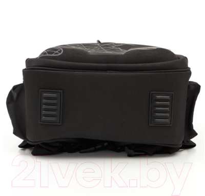 Школьный рюкзак Grizzly RAz-487-7 (черный/красный)