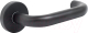 Ручка дверная Стандарт 0203 SS (60-90) Inox (черный/нержавеющая сталь) - 
