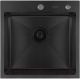 Мойка кухонная Arfeka Eco AR PVD Nano Decor 50x50 (черный) - 