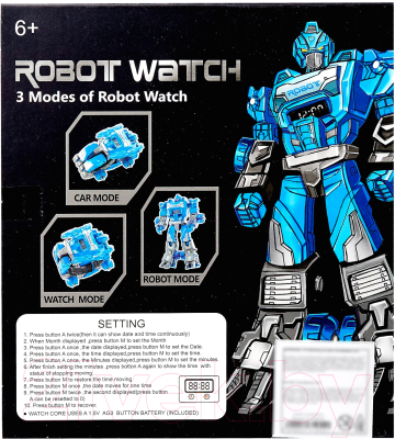 Робот-трансформер Sima-Land Часы TMJ90673 / 7865419 (синий)