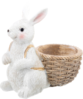 Подставка для яйца Elan Gallery Кролик с корзинкой для яиц / 210161  - 