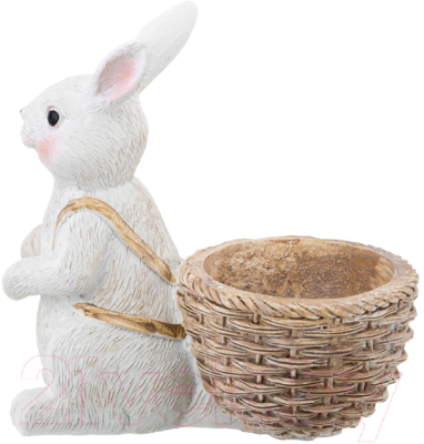 Подставка для яйца Elan Gallery Кролик с корзинкой для яиц / 210161 