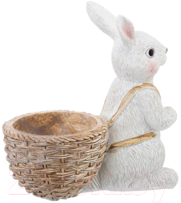 Подставка для яйца Elan Gallery Кролик с корзинкой для яиц / 210161 