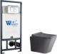 Унитаз подвесной с инсталляцией WeltWasser Marberg 507 + Gelbach 041 MT-GR + Mar 507 RD - 