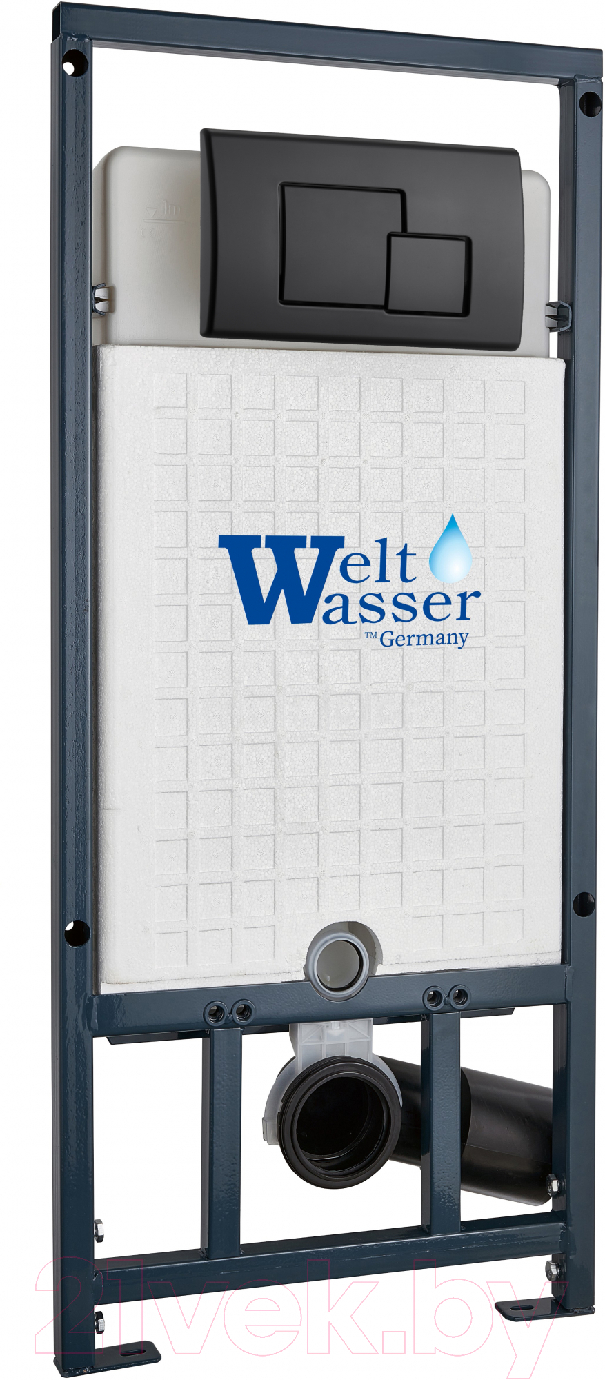 Унитаз подвесной с инсталляцией WeltWasser Marberg 507 + Heimbach 041 GL-WT + Mar 507 SE MT-BL