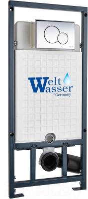 Унитаз подвесной с инсталляцией WeltWasser Marberg 507 + Merzbach 041 MT-BL + Mar 507 RD-CR