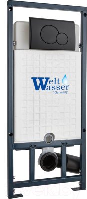 Унитаз подвесной с инсталляцией WeltWasser Marberg 507 + Nesenbach 004 GL-WT + Mar 507 RD-BL