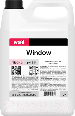 Средство для мытья стекол Pro-Brite Profit Window 466-5 (5л)
