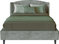 Полуторная кровать Мебельград Севилья с подъемным ортопедическим основанием 140x200 (тиффани серый) - 