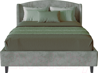 Полуторная кровать Мебельград Севилья с подъемным ортопедическим основанием 140x200 (тиффани серый)