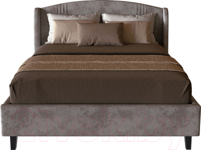 Полуторная кровать Мебельград Севилья с подъемным ортопедическим основанием 140x200 (альба светло-коричневый)