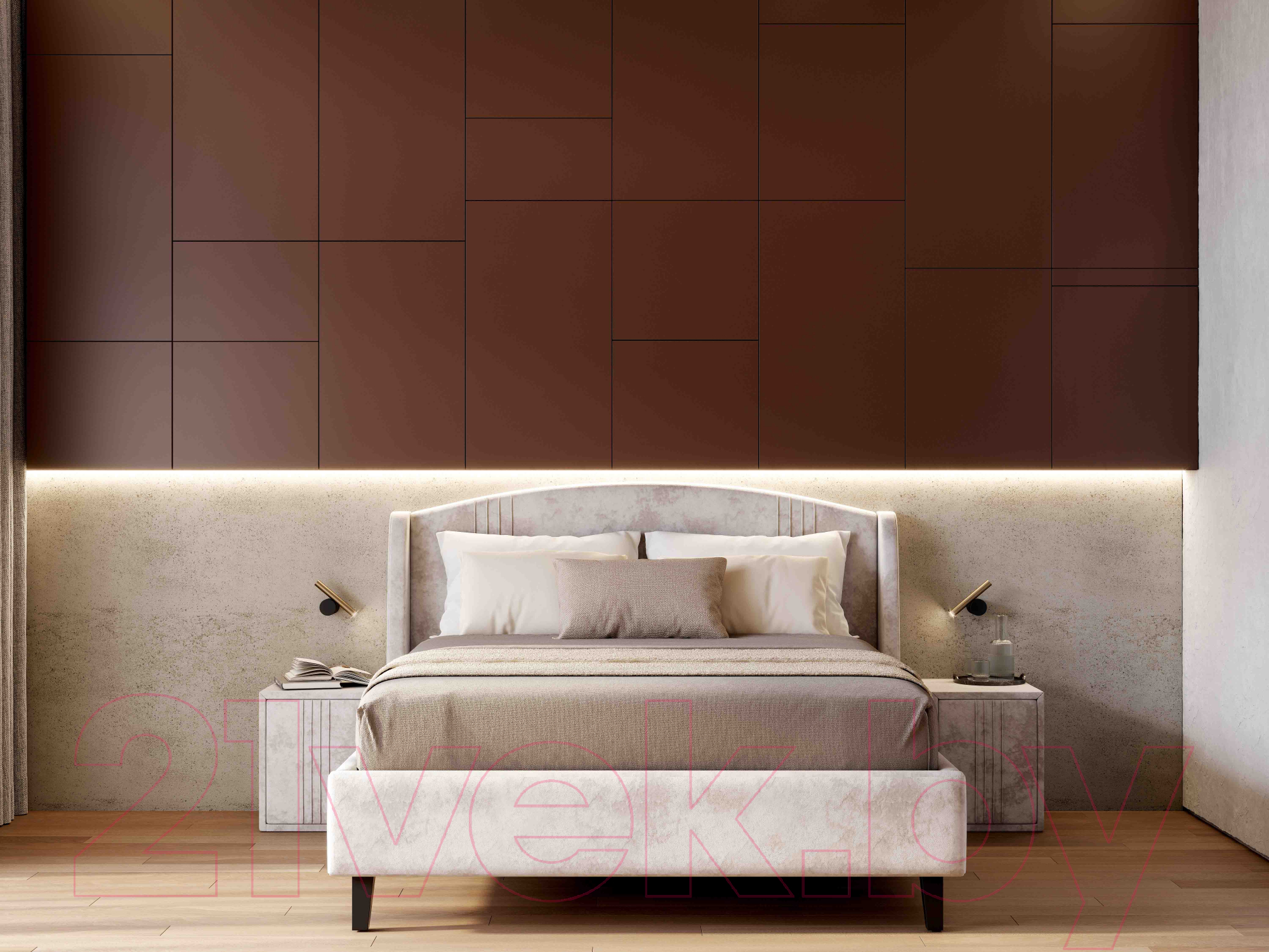 Каркас кровати Мебельград Севилья 160x200 (тиффани бежевый) — фото 3
