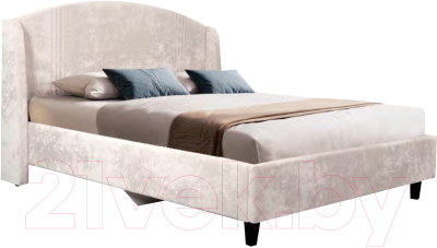 Двуспальная кровать Мебельград Севилья с подъемным ортопедическим основанием 160x200 (тиффани бежевый)