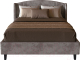 Двуспальная кровать Мебельград Севилья с подъемным ортопедическим основанием 160x200 (альба светло-коричневый) - 
