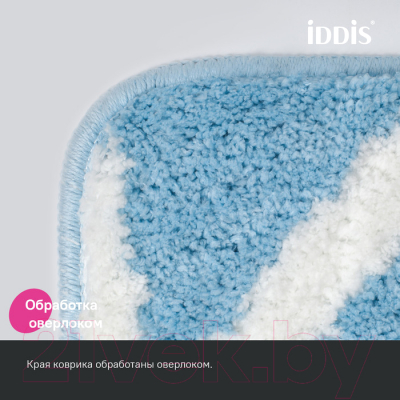 Коврик для ванной IDDIS BPQS02Mi12 (голубой)
