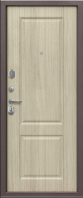 Входная дверь ТайгА Бежевый клен (96x205, левая)