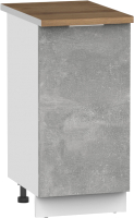 Шкаф-стол кухонный Интермебель Микс Топ ШСР 850-1-300 (бетон/дуб флагстаф темный) - 