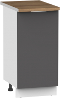 Шкаф-стол кухонный Интермебель Микс Топ ШСР 850-1-300 (графит серый/дуб флагстаф темный) - 