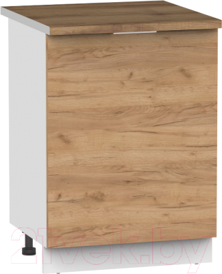 Шкаф-стол кухонный Интермебель Микс Топ ШСР 850-1-500 (дуб крафт золотой/дуб флагстаф темный)