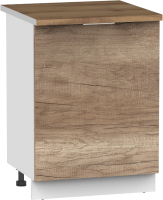 Шкаф-стол кухонный Интермебель Микс Топ ШСР 850-1-500 (дуб каньон/дуб флагстаф темный) - 