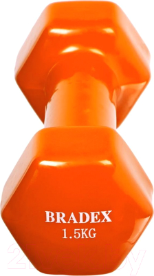 Гантель Bradex SF 0534 (1.5кг, оранжевый)