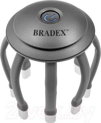 Массажер электронный Bradex Бруклин KZ 1431 для головы (серый)