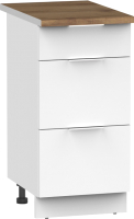 Шкаф-стол кухонный Интермебель Микс Топ ШСР 850-23-300 (белый премиум/дуб флагстаф темный) - 