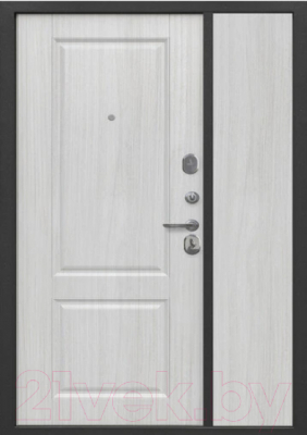 Входная дверь ТайгА Белый клен 7см (120x205, правая)