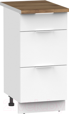 Шкаф-стол кухонный Интермебель Микс Топ ШСР 850-23-600 (белый премиум/дуб флагстаф темный)