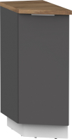 Шкаф-стол кухонный Интермебель Микс Топ ШСР 850-47-300 (графит серый/дуб флагстаф темный) - 