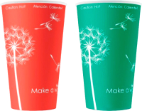 Набор бумажных стаканов Паксервис 400мл НВ90-530 / 287912 (50шт, Make A Wish) - 