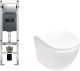 Унитаз подвесной с инсталляцией WeltWasser Amberg 350 ST + Merzbach 043 MT-WT + Amberg RD-MT CR - 