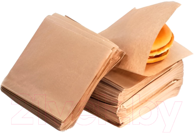 Набор бумажных пакетов Паксервис 150x150 / 284978 (200шт, бежевый)