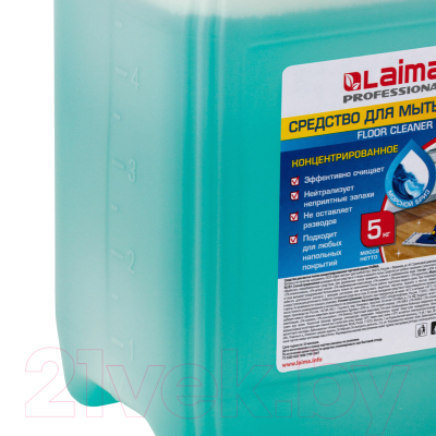 Чистящее средство для пола Laima Professional Морской бриз Концентрат / 602296 (5кг)