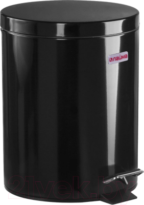 Изображение товара Мусорное ведро Laima Classic / 604943 (5л, черный глянцевый)