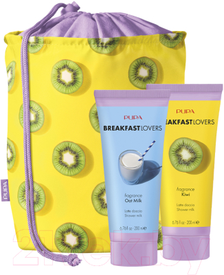 Набор косметики для тела Pupa Breakfast Lovers Fragrance Kiwi+Oat Milk (2x200мл)