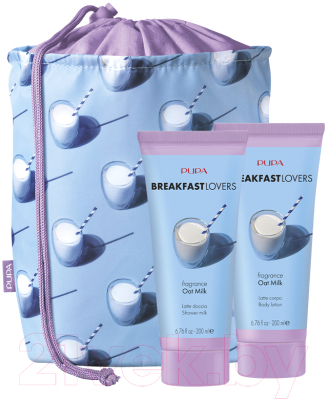 Набор косметики для тела Pupa Breakfast Lovers Fragrance Oat Milk Молочко д/душа+Крем д/тела (2x200мл)